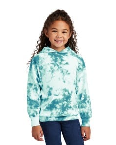 preview image of Port & Company PC144Y Youth Crystal Tie-Dye Pullover Hoodie