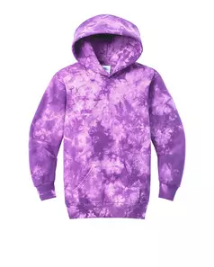 preview image of Port & Company PC144Y Youth Crystal Tie-Dye Pullover Hoodie