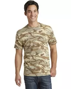preview image of Port & Company PC54C Core Cotton Camo Tee