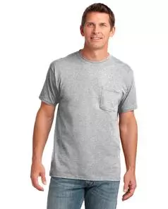 preview image of Port & Company PC54P Core Cotton Pocket Tee
