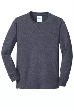 preview image of Port & Company PC54YLS Youth Long Sleeve Core Cotton Tee