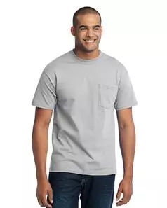 preview image of Port & Company PC55PT Tall Core Blend Pocket Tee