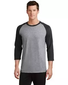 preview image of Port & Company   Core Blend 3/4-Sleeve Raglan Tee. PC55RS