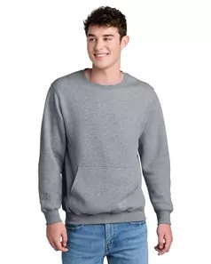 preview image of Port & Company PC78PKT Core Fleece Crewneck Pocket Sweatshirt