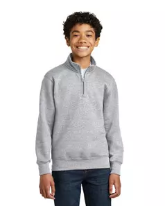 preview image of Port & Company PC78YQ Youth Core Fleece 1/4-Zip Pullover Sweatshirt