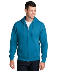 preview image of Port & Company   - Core Fleece Full-Zip Hooded Sweatshirt. PC78ZH