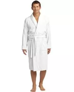 preview image of Port Authority   Checkered Terry Shawl Collar Robe. R103