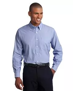 preview image of Port Authority   Tall Crosshatch Easy Care Shirt. TLS640