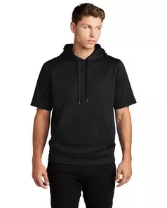 preview image of Sport-Tek ST251 Sport-Wick Fleece Short Sleeve Hooded Pullover
