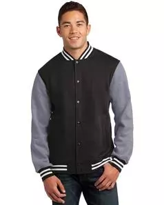 preview image of Sport-Tek ST270 Fleece Letterman Jacket