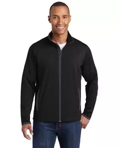 preview image of Sport-Tek ST853 Sport-Wick Stretch Contrast Full-Zip Jacket
