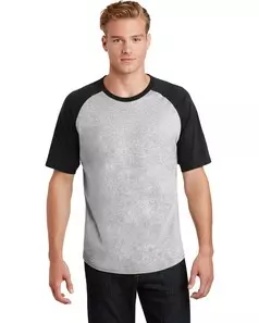 preview image of Sport-Tek   Short Sleeve Colorblock Raglan Jersey. T201
