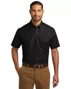 preview image of Port Authority   Short Sleeve Carefree Poplin Shirt. W101