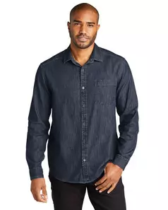 preview image of Port Authority   Long Sleeve Perfect Denim Shirt W676