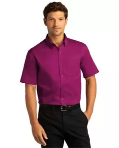preview image of Port Authority   Short Sleeve SuperPro React   Twill Shirt. W809