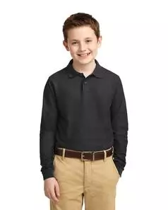 preview image of Port Authority   Youth Long Sleeve Silk Touch Polo.  Y500LS