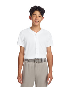 preview image of Sport-Tek Youth PosiCharge Tough Mesh Full-Button Jersey YST220