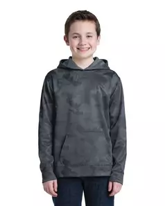 preview image of Sport-Tek   Youth Sport-Wick   CamoHex Fleece Hooded Pullover.  YST240