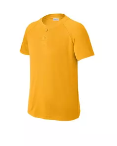 preview image of Sport-Tek YST359 Youth PosiCharge Competitor 2-Button Henley