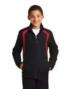 preview image of Sport-Tek   Youth Colorblock Raglan Jacket. YST60