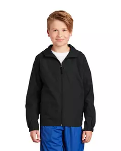 preview image of YST73 Youth Hooded Raglan Jacket