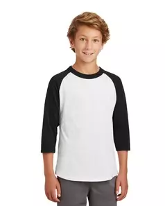 preview image of Sport-Tek   Youth Colorblock Raglan Jersey.  YT200