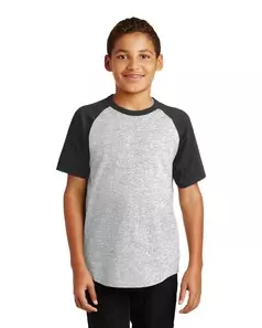 preview image of Sport-Tek   Youth Short Sleeve Colorblock Raglan Jersey. YT201