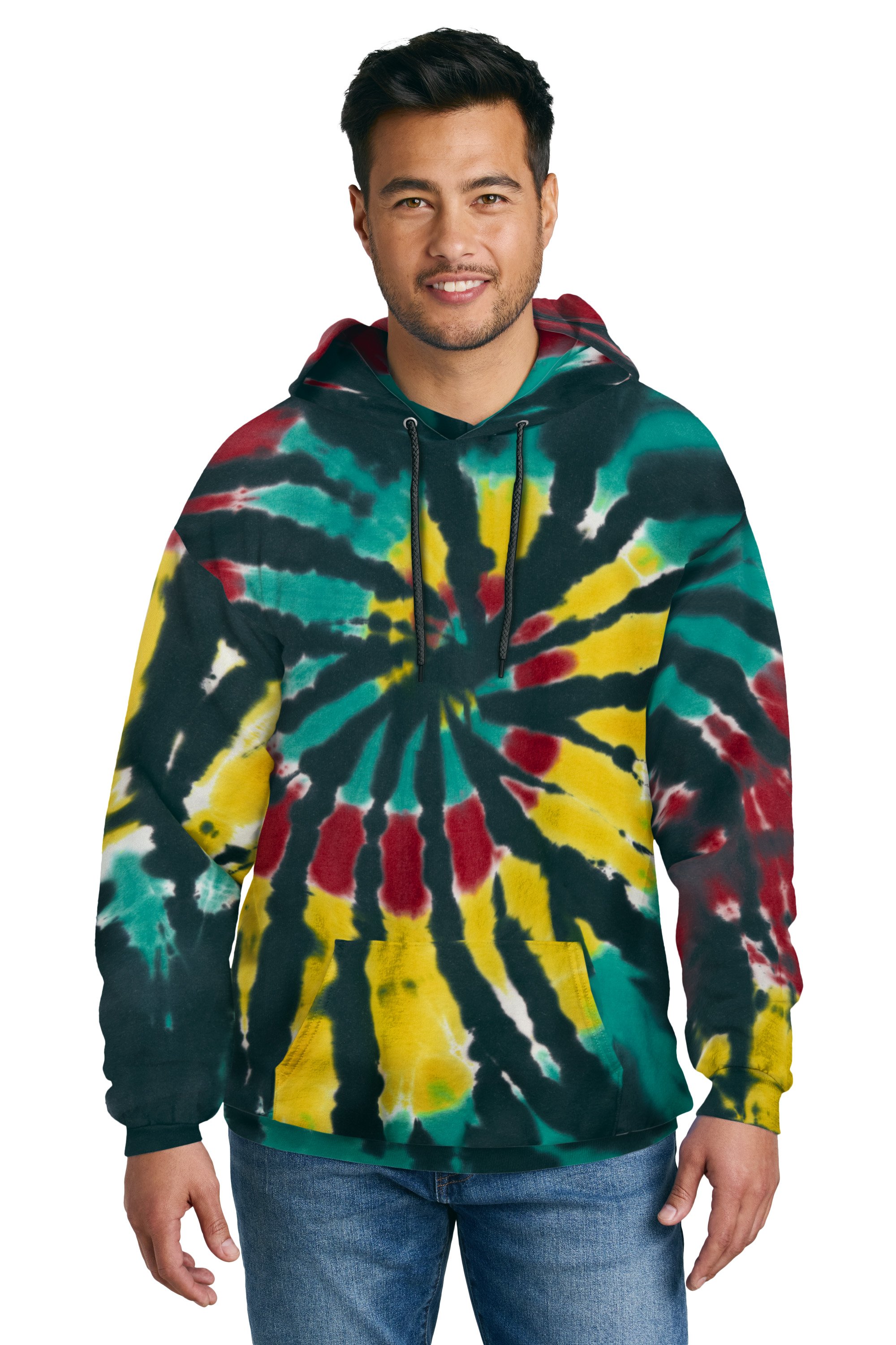PC146 Tie-Dye Pullover Hooded Sweatshirt