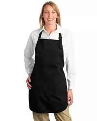 preview image of Port Authority   Full-Length Apron with Pockets.  A500