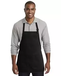 preview image of Port Authority    Medium-Length Two-Pocket Bib Apron. A601