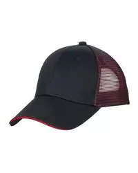 preview image of Port Authority   Double Mesh Snapback Sandwich Bill Cap. C818