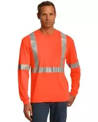 preview image of CornerStone   ANSI 107 Class 2 Long Sleeve Safety T-Shirt. CS401LS