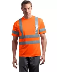 preview image of CornerStone   - ANSI 107 Class 3 Short Sleeve Snag-Resistant Reflective T-Shirt. CS408