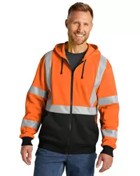 preview image of CornerStone   A107 Class 3 Heavy-Duty Fleece Full-Zip Hoodie CSF300
