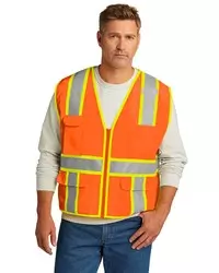 preview image of CornerStone    ANSI 107 Class 2 Surveyor Zippered Two-Tone Vest. CSV105