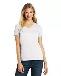preview image of District   Women's Perfect Blend   CVC V-Neck Tee. DM1190L