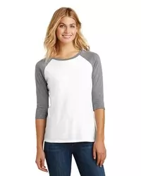 preview image of District   Women's Perfect Tri   3/4-Sleeve Raglan. DM136L