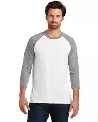 preview image of District    Perfect Tri   3/4-Sleeve Raglan. DM136