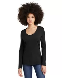 preview image of District   Women's Perfect Tri   Long Sleeve V-Neck Tee DT135