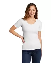 preview image of District   Women's V.I.T.  Rib Scoop Neck Tee DT6020