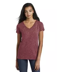 preview image of District    Women's Medal V-Neck Tee. DT664
