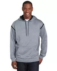 preview image of Sport-Tek   Tech Fleece Colorblock Hooded Sweatshirt. F246