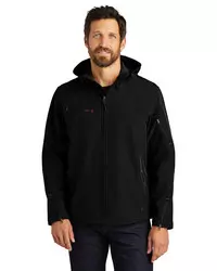 preview image of Port Authority   Textured Hooded Soft Shell Jacket. J706