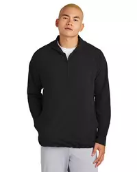 preview image of Sport-Tek   Repeat 1/2-Zip Long Sleeve Hooded Jacket JST488