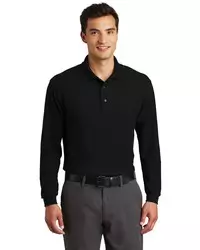 preview image of Port Authority   Long Sleeve Silk Touch Polo with Pocket.  K500LSP