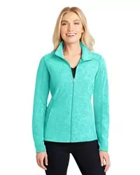 preview image of Port Authority   Women's Heather Microfleece Full-Zip Jacket. L235