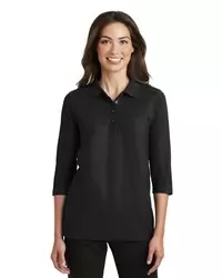 preview image of Port Authority   Women's Silk Touch 3/4-Sleeve Polo. L562