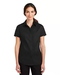 preview image of Port Authority   Women's Short Sleeve SuperPro   Twill Shirt. L664