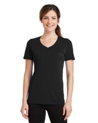 preview image of Port & Company   Women's Performance Blend V-Neck Tee. LPC381V