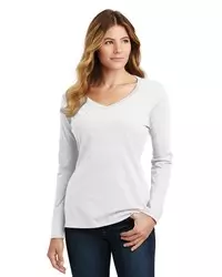 preview image of Port & Company   Women's Long Sleeve Fan Favorite V-Neck Tee. LPC450VLS